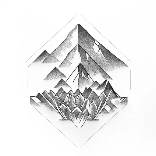 A Majestic Mountain Range With Book Pages Cascading Down Like Waterfalls