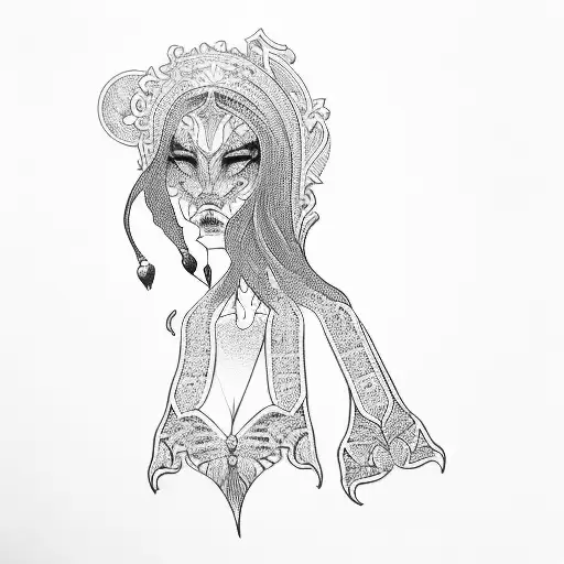 A Woman In A Black Outfit