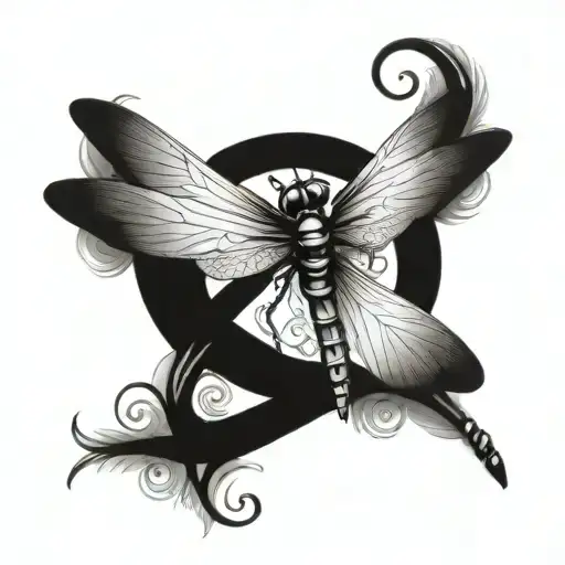 Dragonfly Infinity Symbol Merging