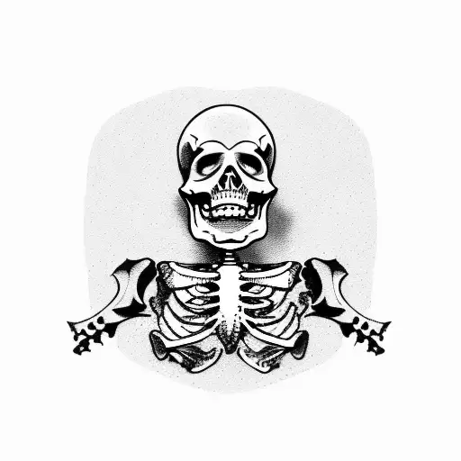 Cowboy Skeleton Riding A Lawnmower