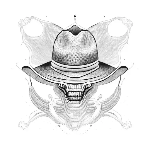 Alien With Cowboy Hat
