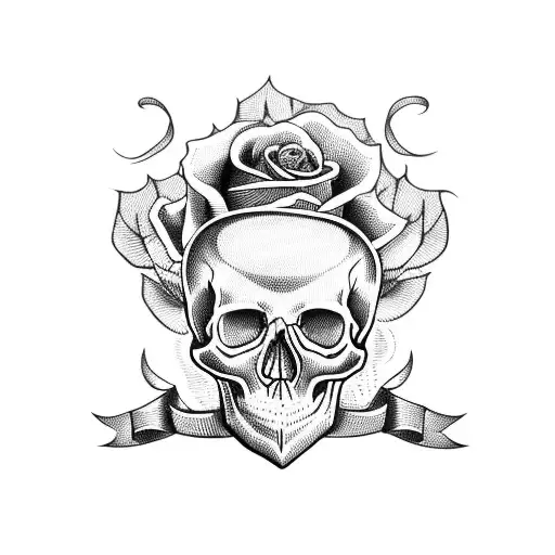Skull And Roses