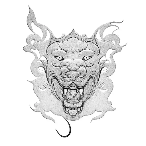 A Foo Dog Boomerang