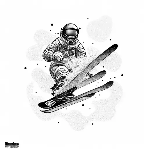 Snowboarding In Outer Space