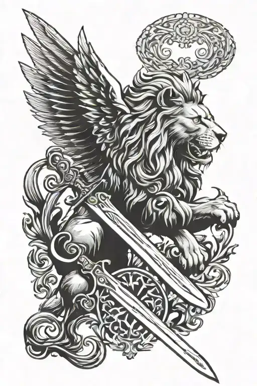 Sword Noble Wing Lion