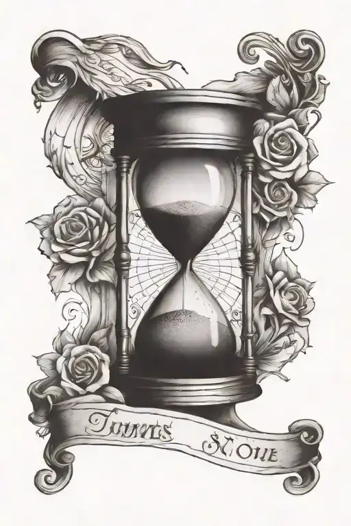 Sandclock And Quote 'Time Waits For No One'