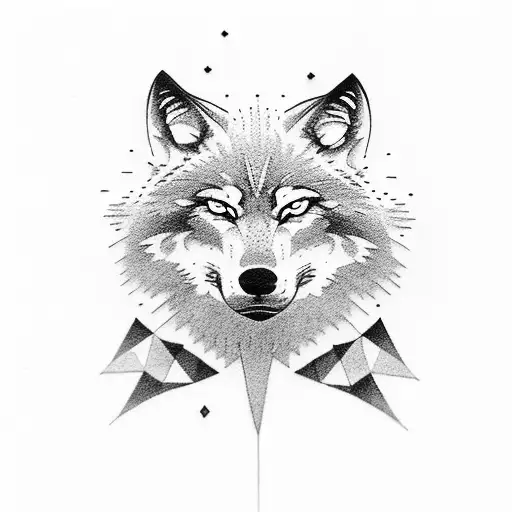 Wolf Howling Silhouette