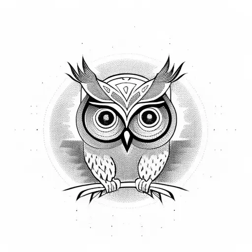 Spiritual Owl Meditating Iluminati