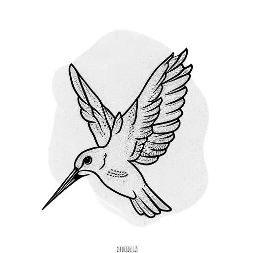 Small Bird Flying With Ribbon Saying All Rise