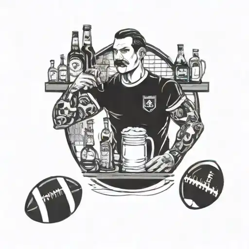 Bartender And Football