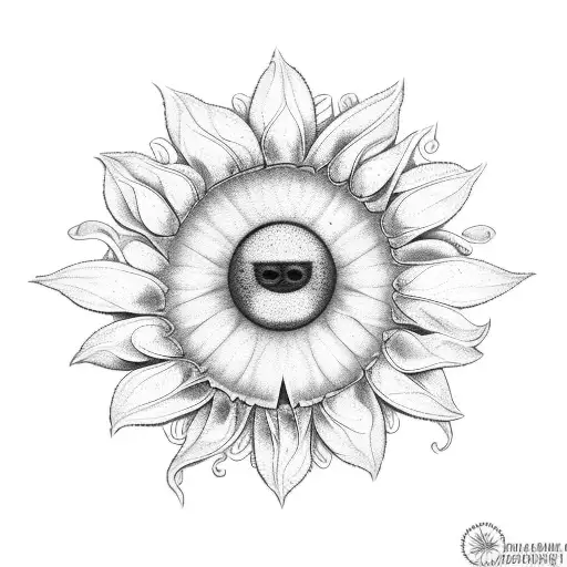 Daisy And Sun And Leaf