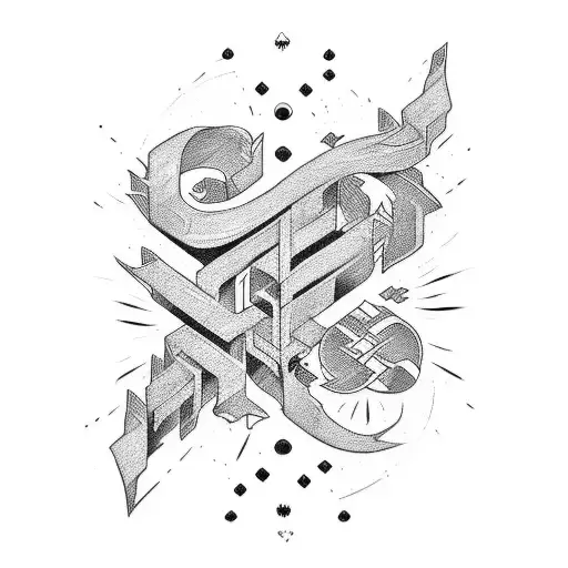 Lyrics Written In A Beautiful Calligraphy Font