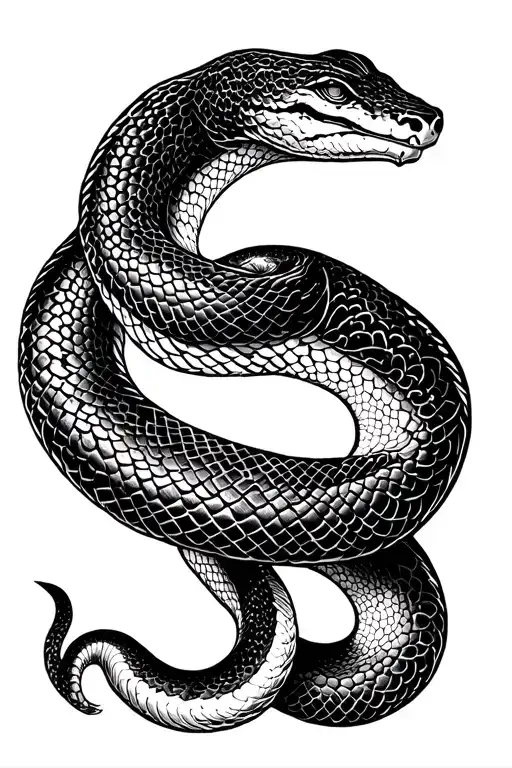 Two Headed Snake In Dark Academia Style