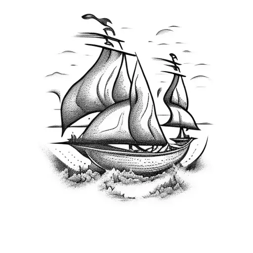 A Viking Longship Sailing Through A Pixelated Gaming World