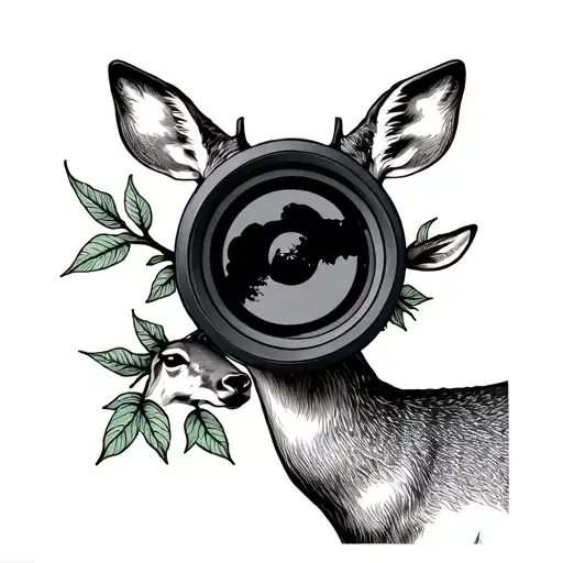 Baby Deer And A Scope Focus