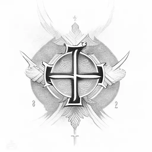 Christian Cross Scroll