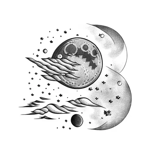 Moon And Smoke And Falling Stars