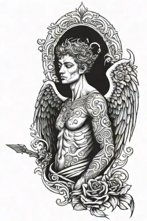 Angel Tattoo Male