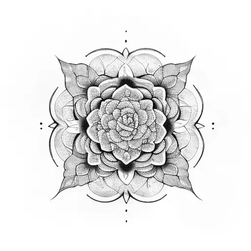 Flower Mandala Snake Leafs