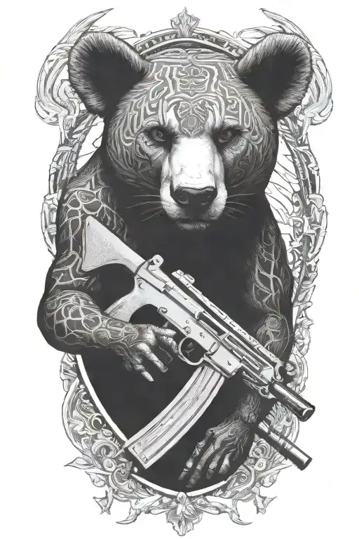 Anti Poaching Protector Of Animals With Guns