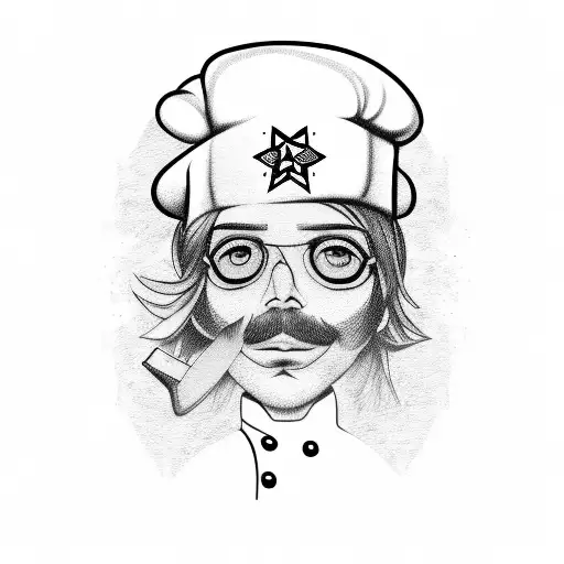 Rockstar Chef With Knives As Instruments