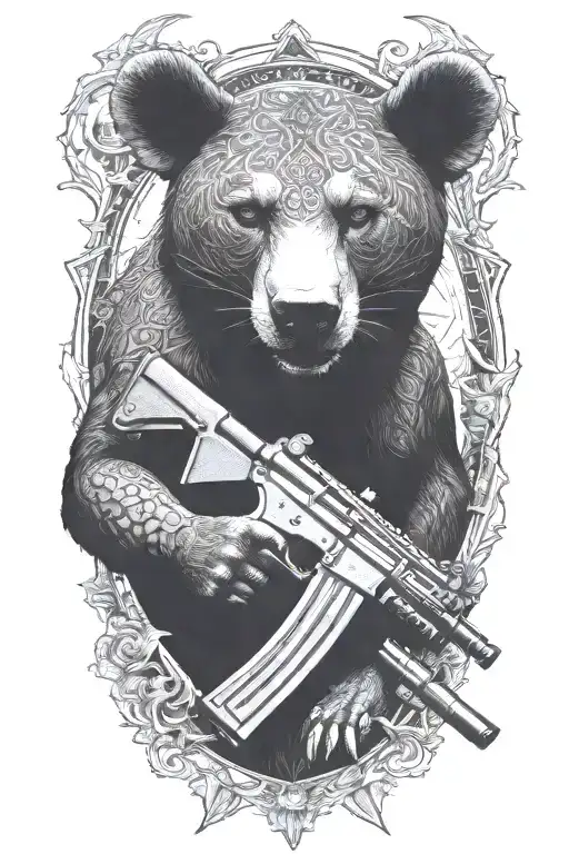 Anti Poaching Protector Of Animals With Guns
