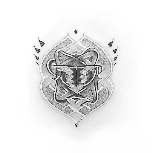 Family Tattoo With A Unique Symbol For Each Of The Four Members