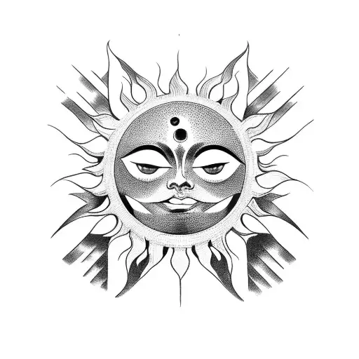 Sun With Face
