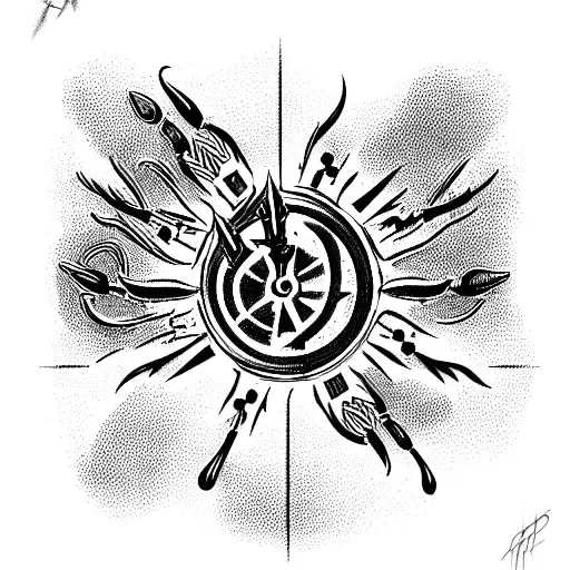 Dark Tower With Revolvers