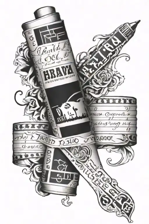 A Film Strip Wrapping With A Quote Embedded Within