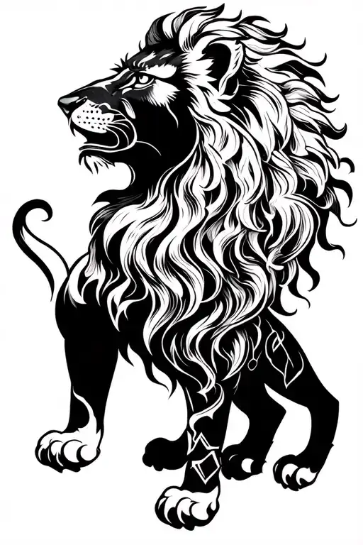 Lion An Pagan Symbols
