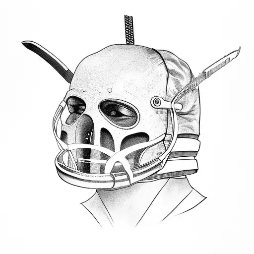 Hannibal Lecter With Helmet Samurai
