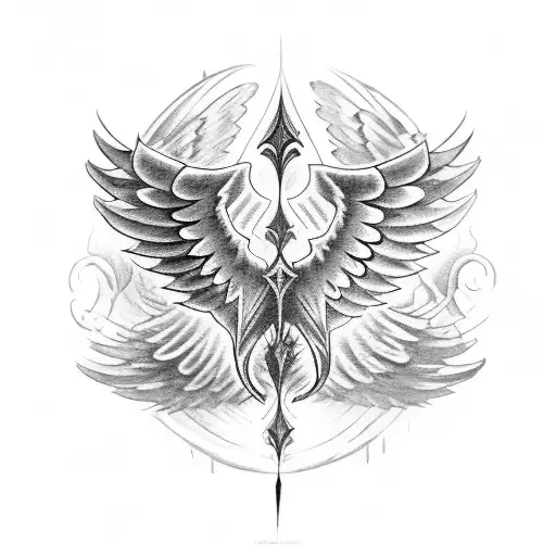 An Dark Angel With Broken Wings