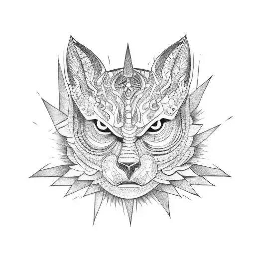 Cresent Moon With Saul Key