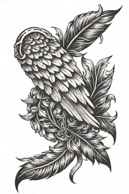 Laurel And Angel Wing