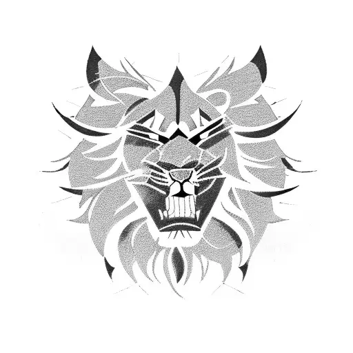 A Fierce Lion Leading A Battalion Of Soldiers Into Battle