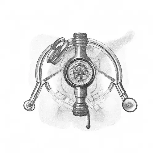 A Stethoscope Wrapped Around A Hunting Rifle