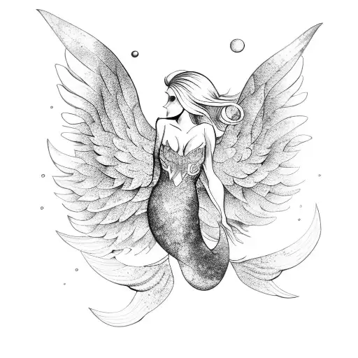 Mermaid With Wings