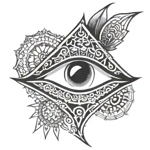 Fatima's Eye Symbol Integrated