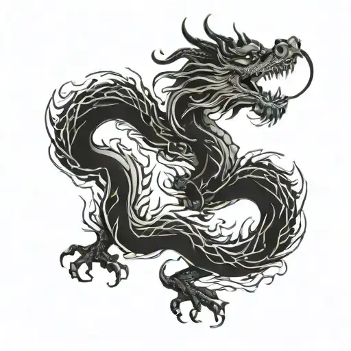 Chinese Dragon That Wraps Around The Arm