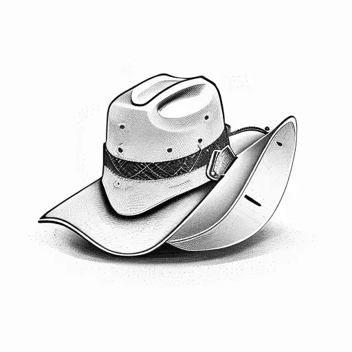 Guitar With A Cross A Cowboy Hat And A Coal Mining Hard Hat