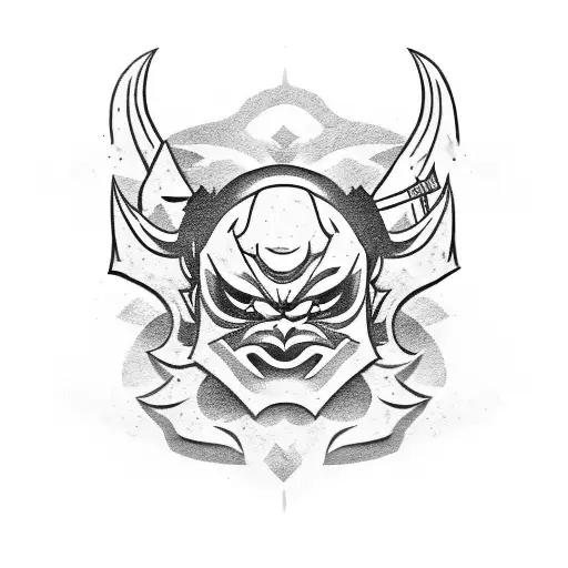 Oni Mask With Katana