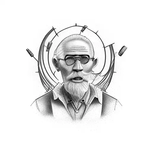 Grandpa Grandson Farm Semi Powerline