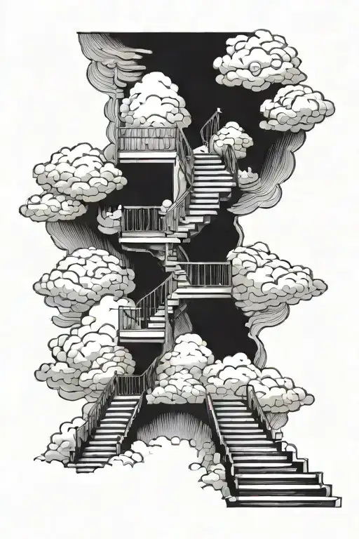 Stairway To Heaven With Clouds