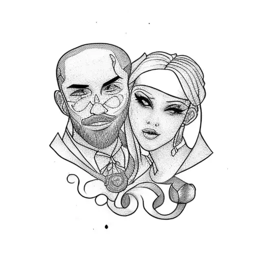 A Tattoo Design Representing The Love And Bond Between You And Your Wife And Daughters