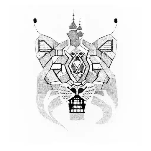 Amsterdam Cityscape With A Hidden Lion Silhouette