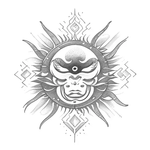 Jungle Ocean Fire Sun Zodiac