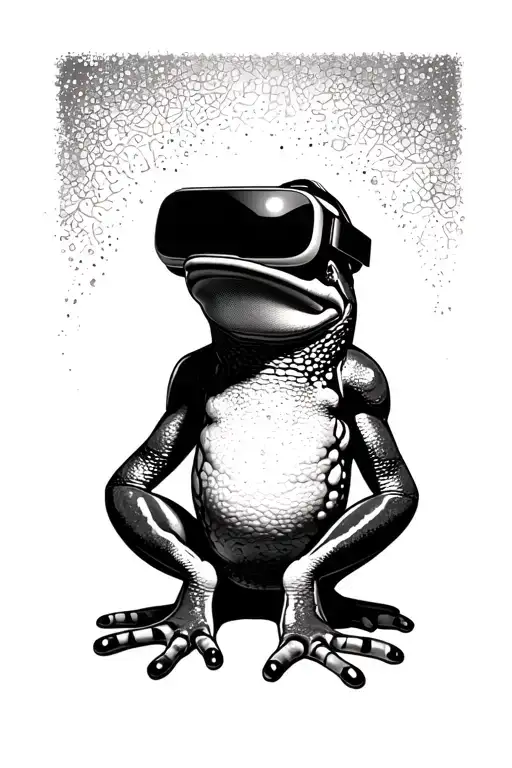 A Frog Wearing A Vr Headset