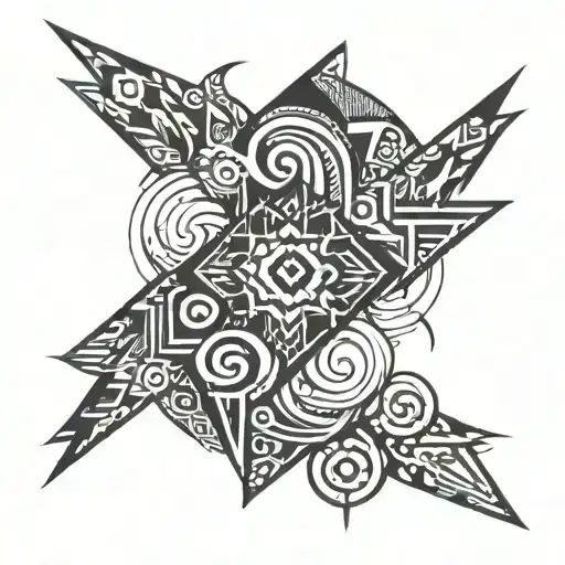 Abstract Tribal Cyber Sigilism