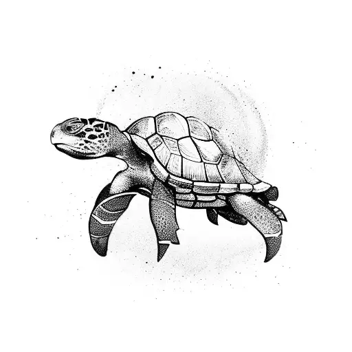 Eldery Kungfu Master Turtle